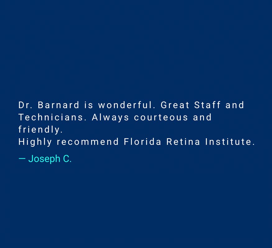 patient testimonial, orange city, florida, retina doctor