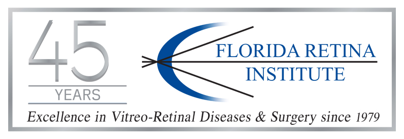 logo, florida retina institute, 45 year anniversary, celebrating 45 years